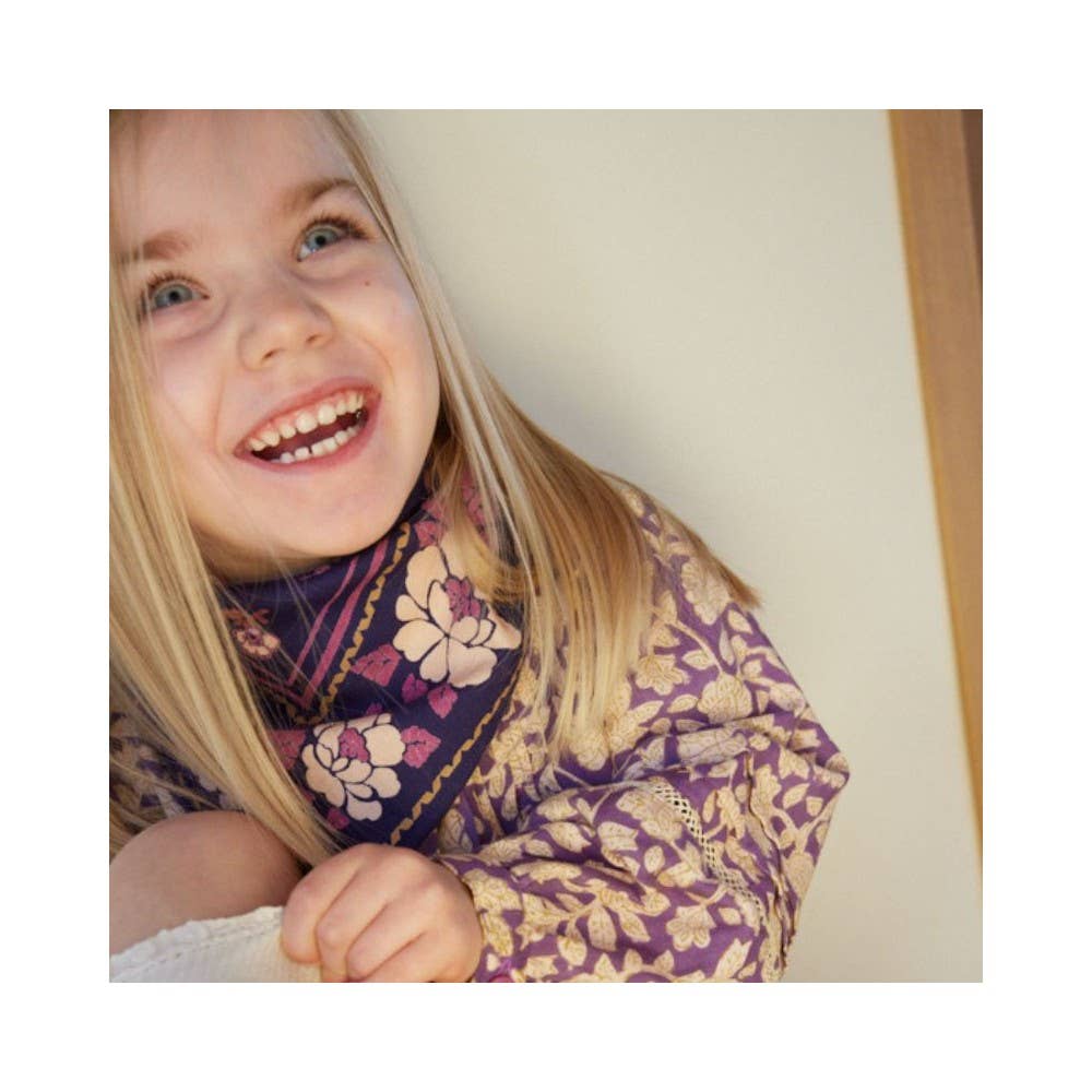 Indisches Kindertuch - Indigo-Violett Kids