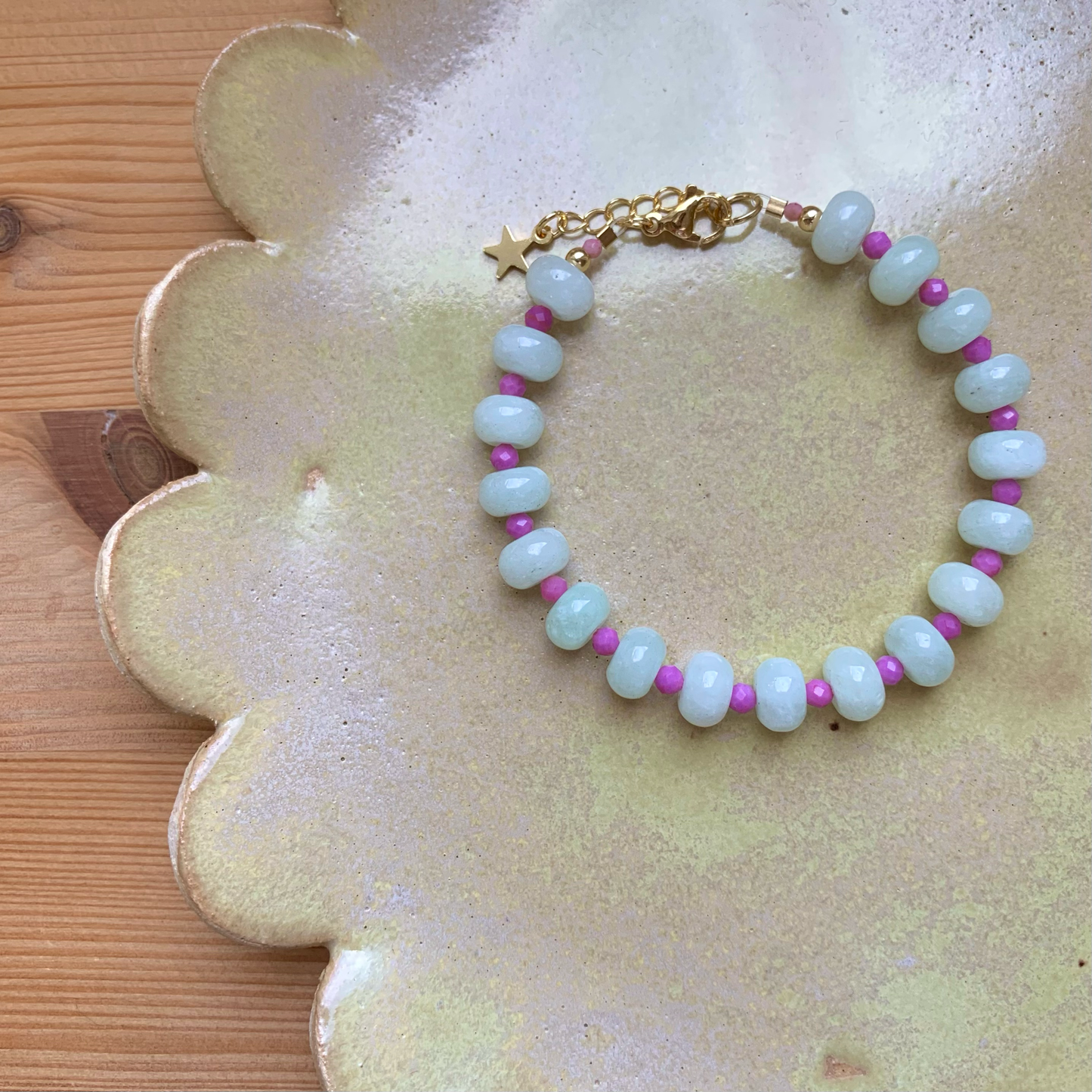 Olympe Armband - Himmelblau/Flieder