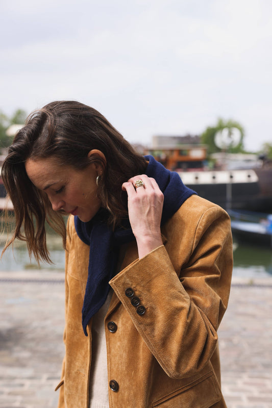 Schal Colette Marineblau