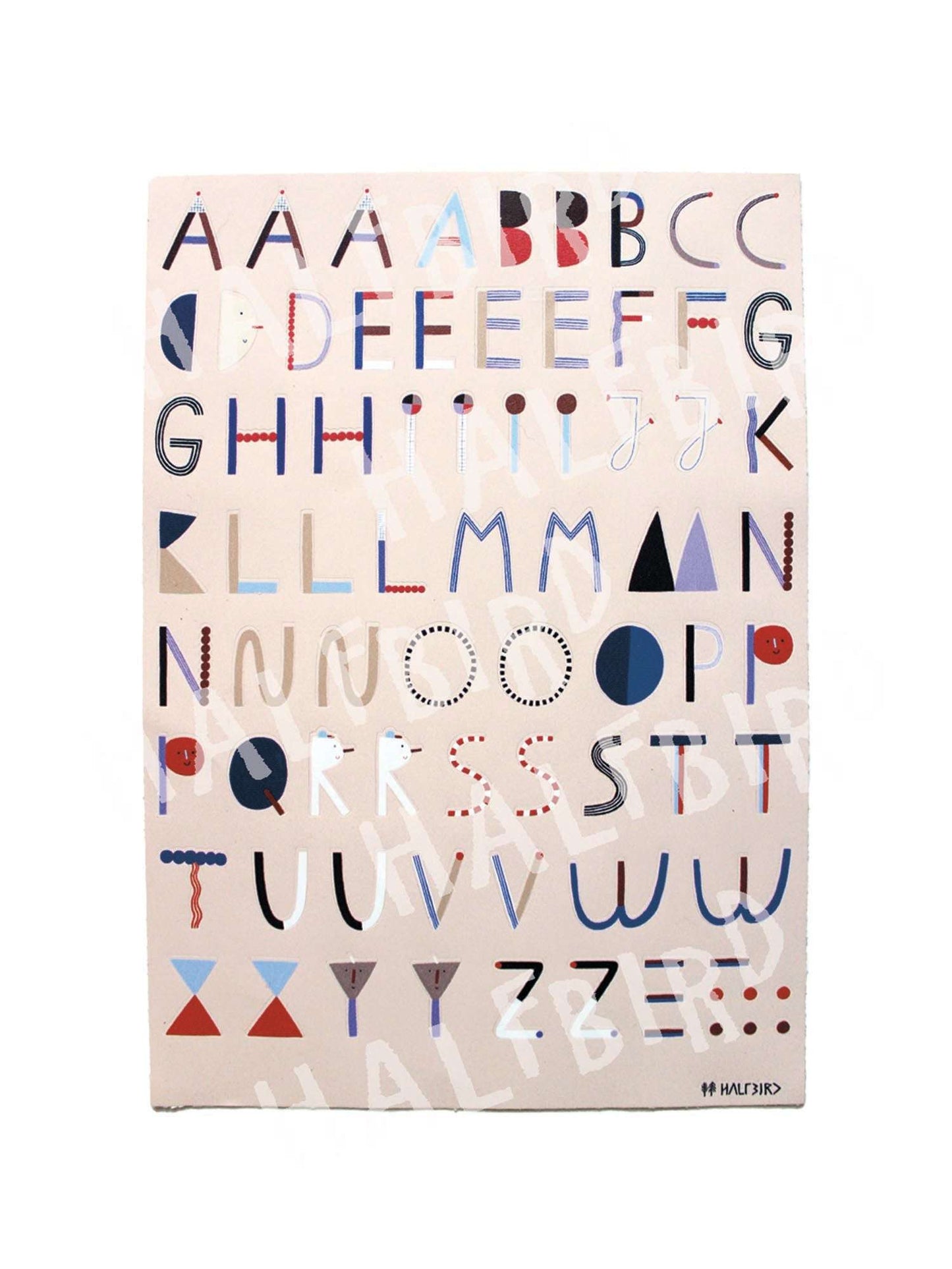 Spülmaschinenfeste Sticker "ABC"