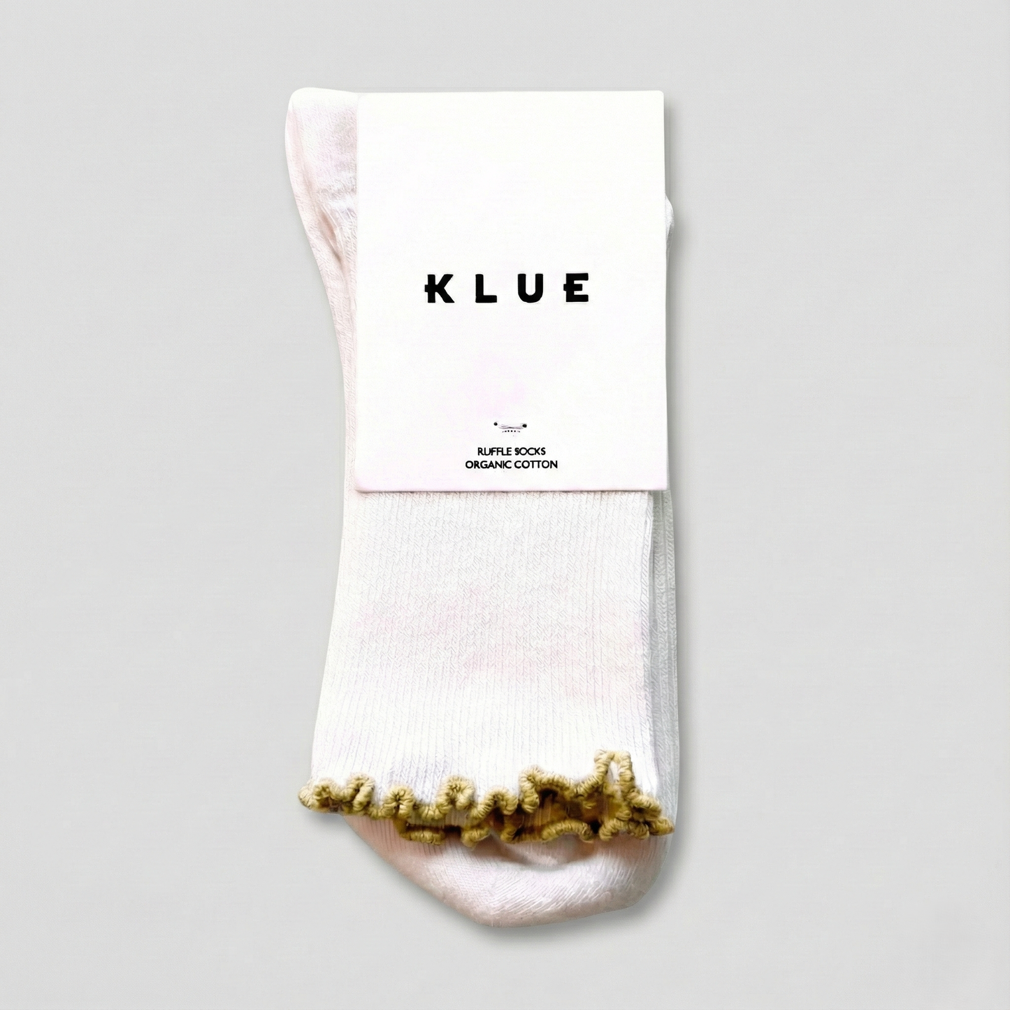 KLUE Bio-Baumwollsocken mit Rüschen | Gold