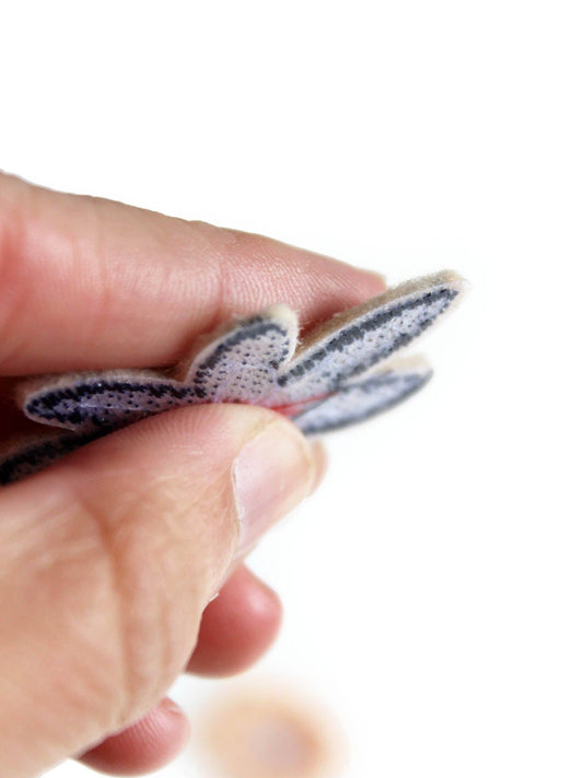 Aufnäher SET "kleine bunte Blumen" | Bügelflicken