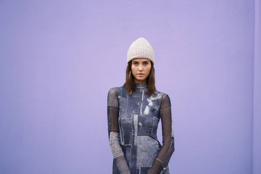 KLUE Soft Beanie in Beige – Weiche, nachhaltige Mütze aus recyceltem Acryl