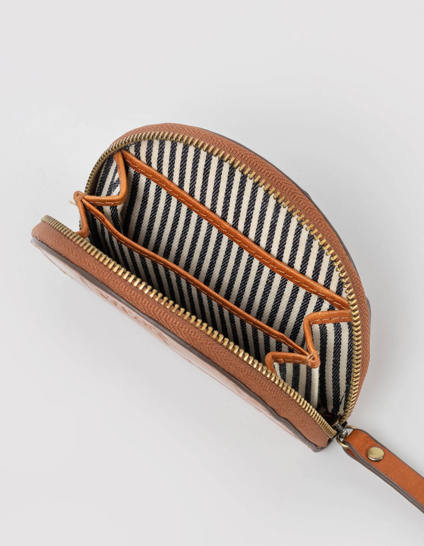 Ledertasche Laura - Cognac Croco Klassisches Leder