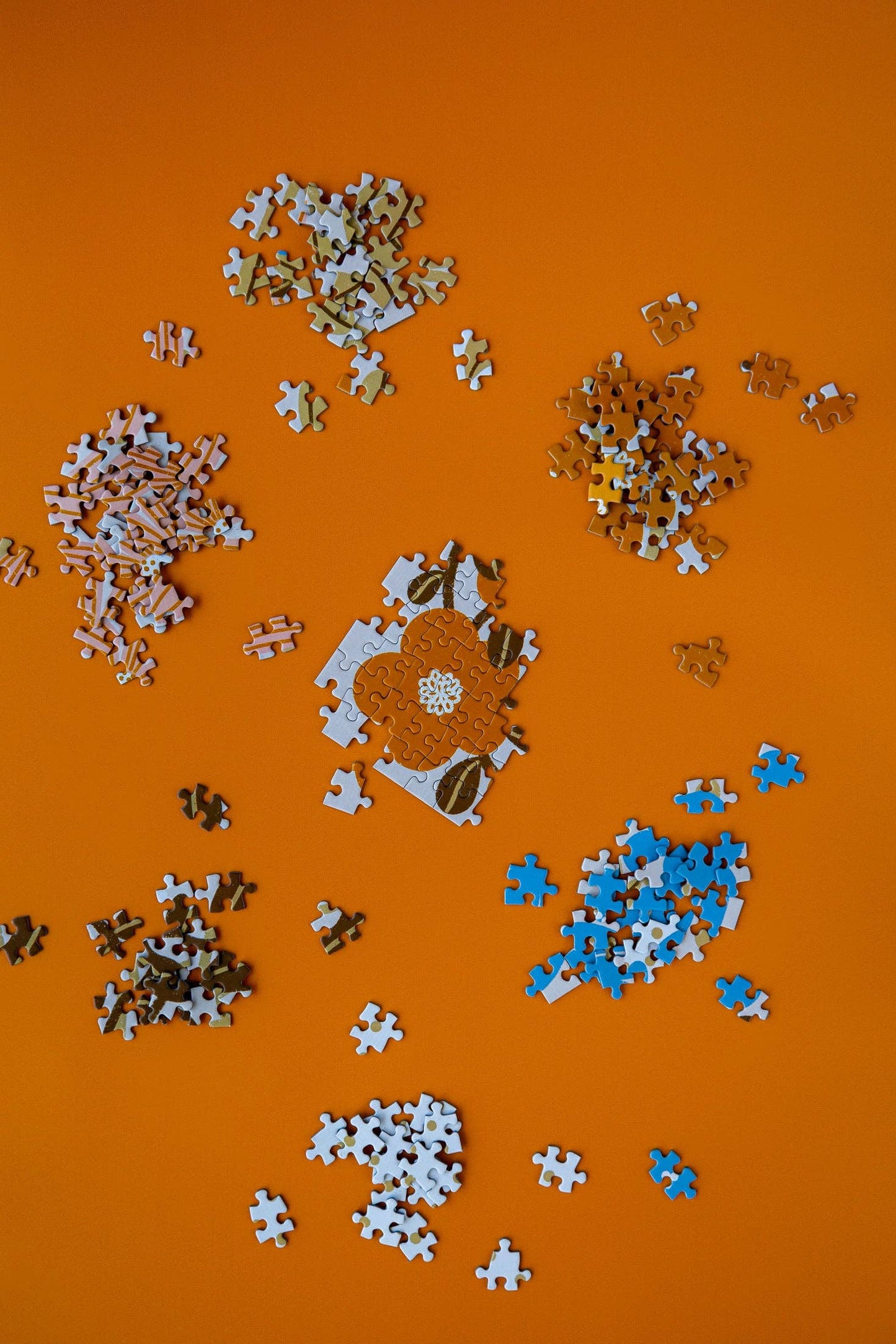 Myosotis- & Kapuzinerkresse-Puzzle mit 500 Teilen