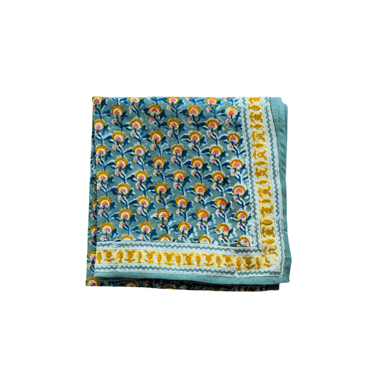 Indischer Schal - Viktorianisches Blaugrün
