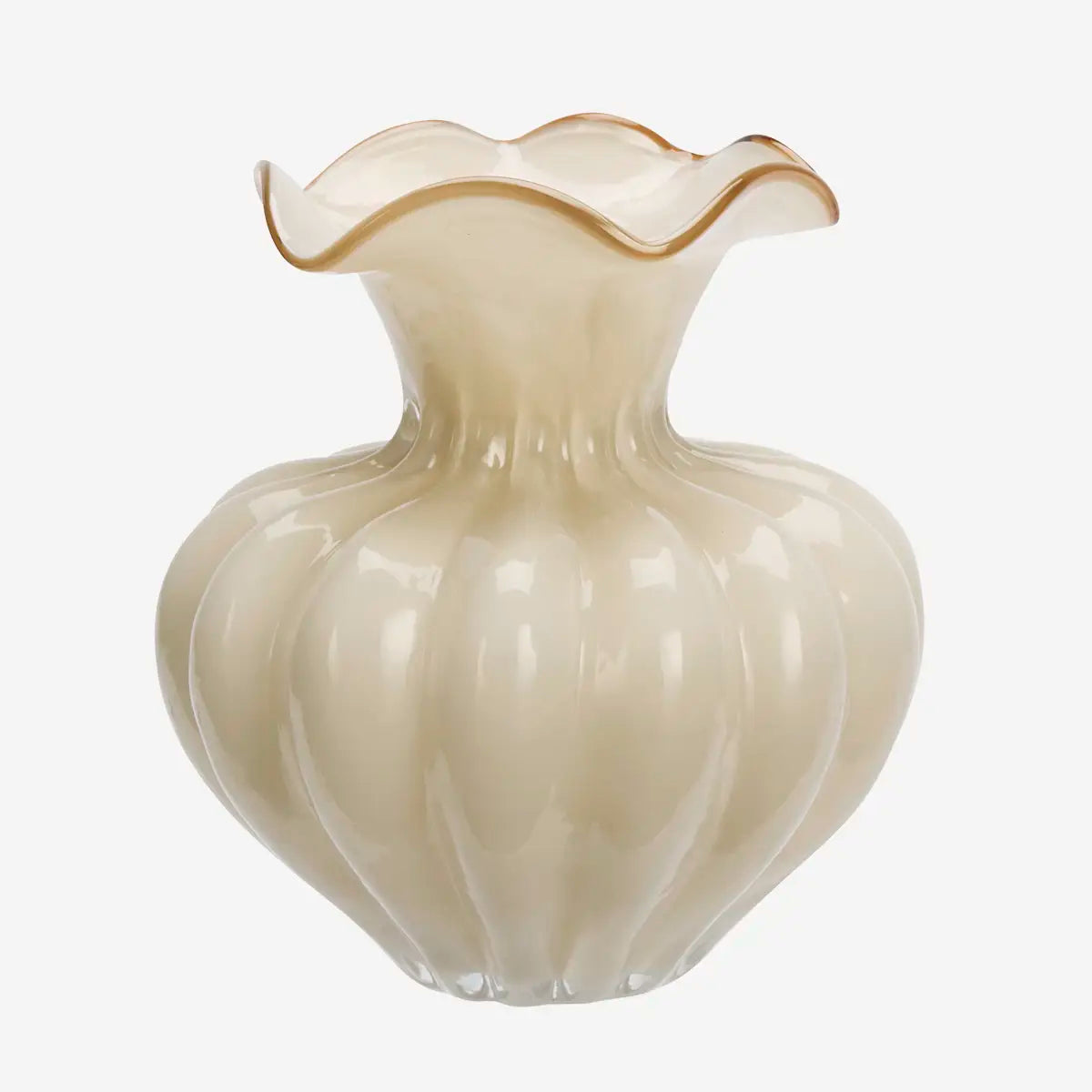 Glasvase Caramel