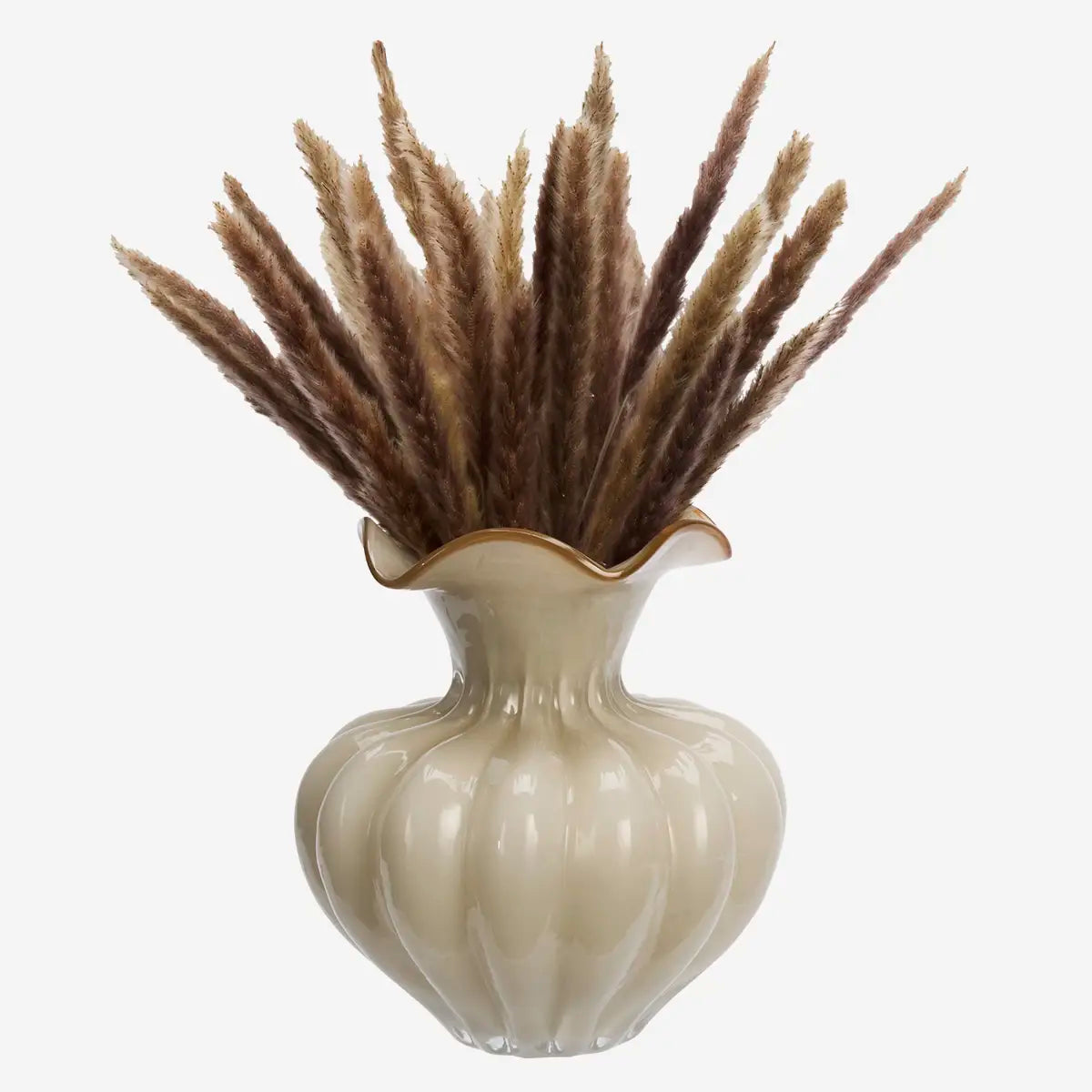 Glasvase Caramel