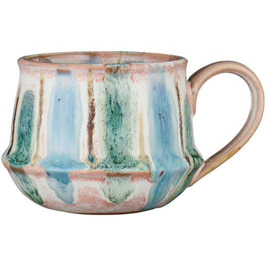 Tasse m/Henkel Kalmar mehrfarbige Streifen