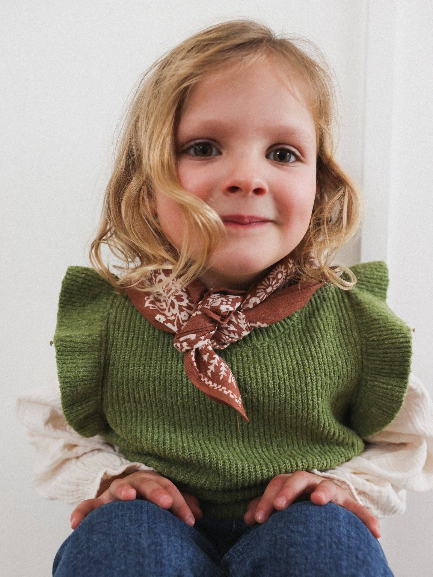 Kinderhalstuch Mysore Bandana Zimt
