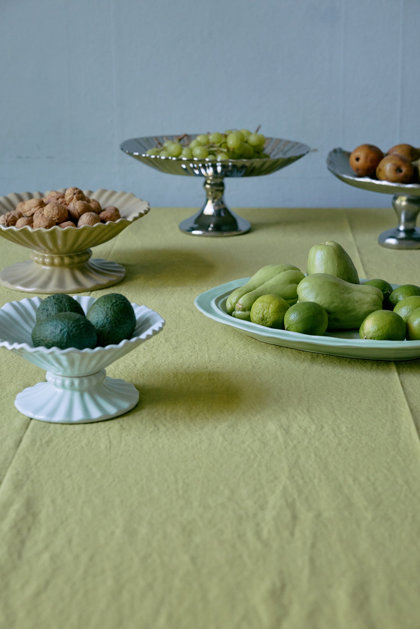 New Classics: Großes Keramiktablett, mintgrün
