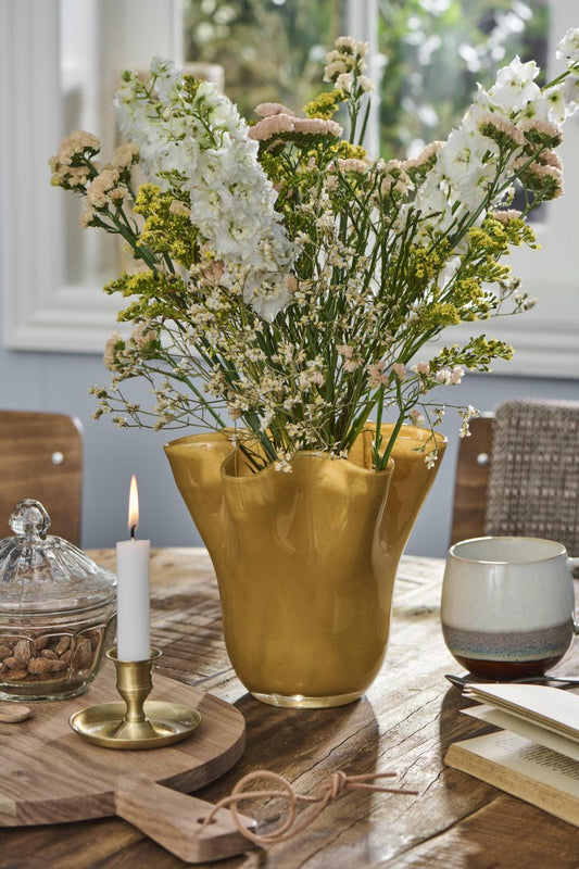 Vase Glas Gold