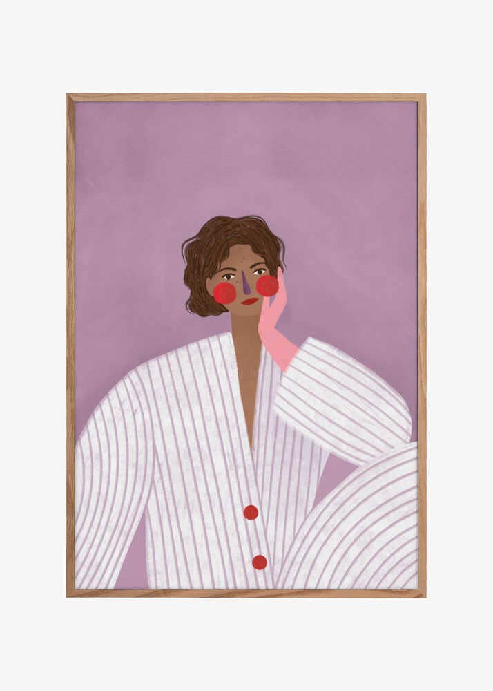 Die Frau mit dem rosa Handschuh Bild