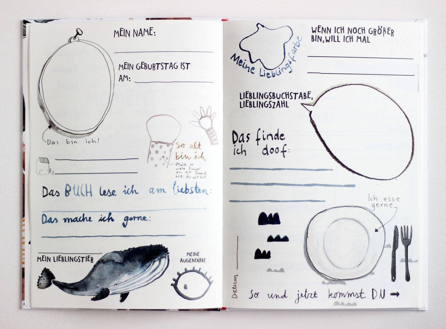 Freundebuch mit tollen Illustrationen