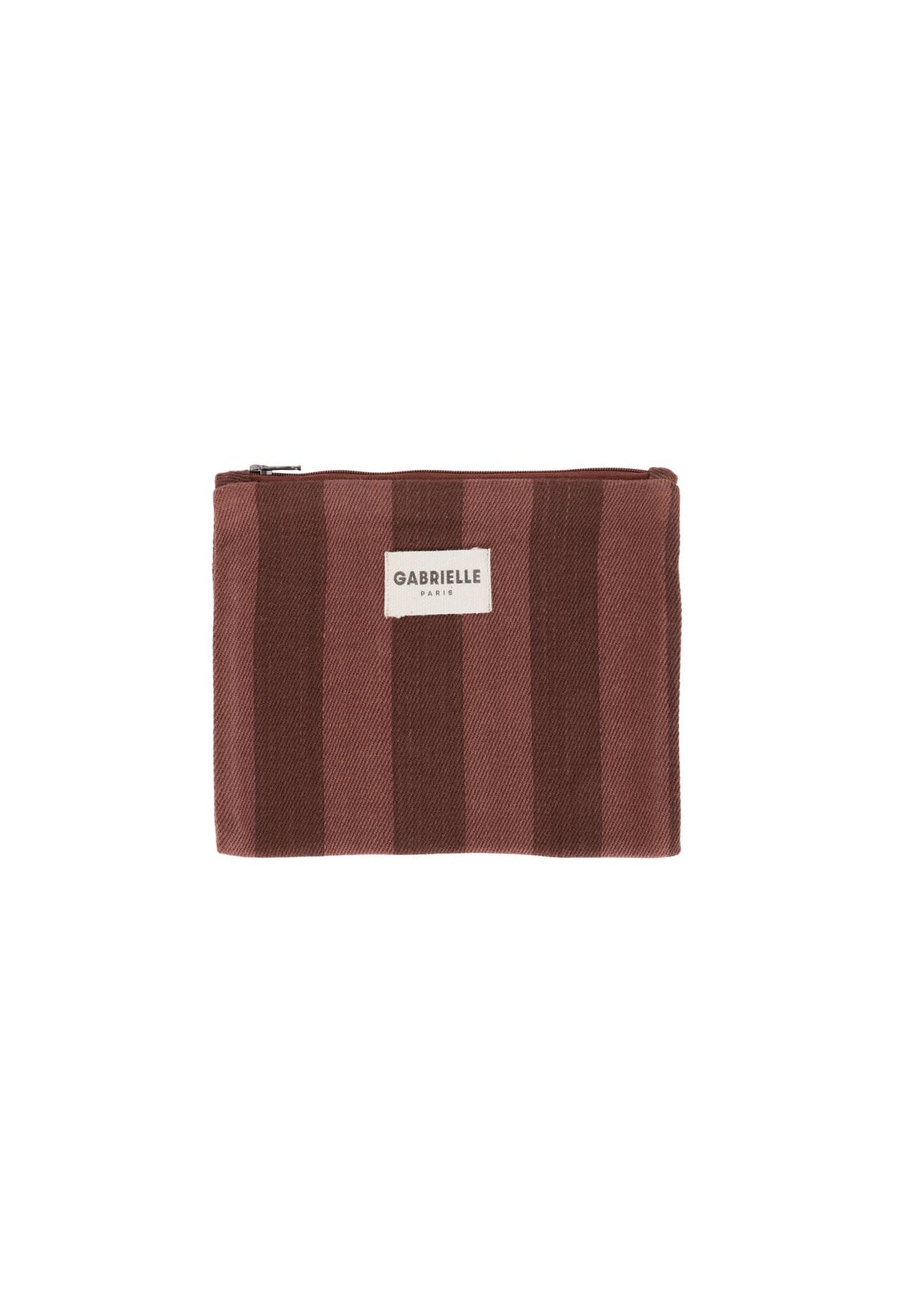 Kleine Baumwoll-Pochette mit Saint-Honoré-Streifen