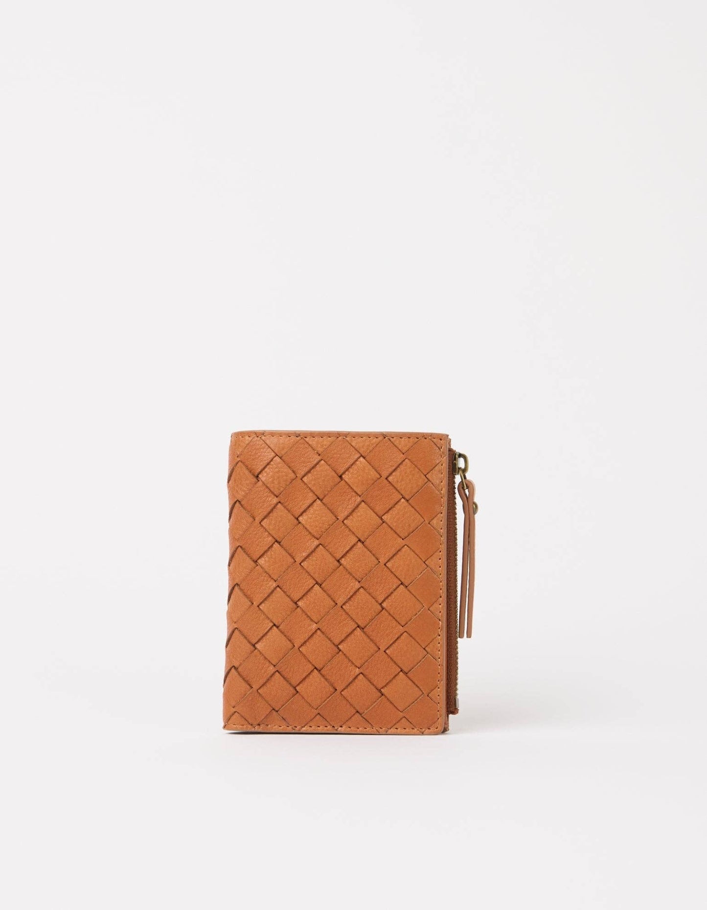 Jamie Wallet Woven - Wild Oak Geflochtenes Weiches Narbenleder