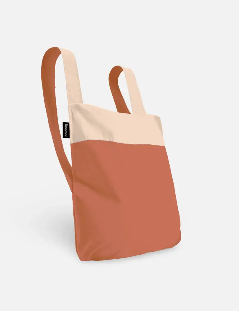 Original Sand/Terrakotta Herbst/Winter Tasche Rucksack Tragetasche Geschenk