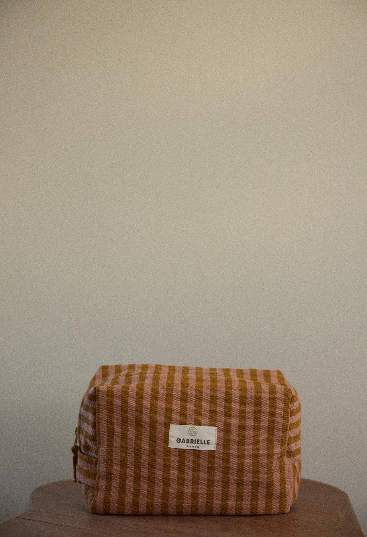 Kulturbeutel aus Vichy-Ton-Baumwolle