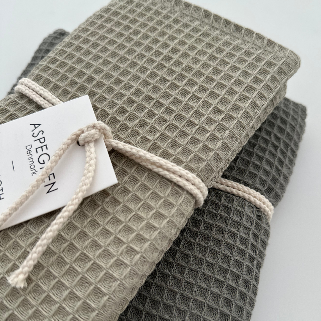 Geschirrtücher aus Bio-Baumwolle – Set mit 2 Stück – Nord – Green Tea