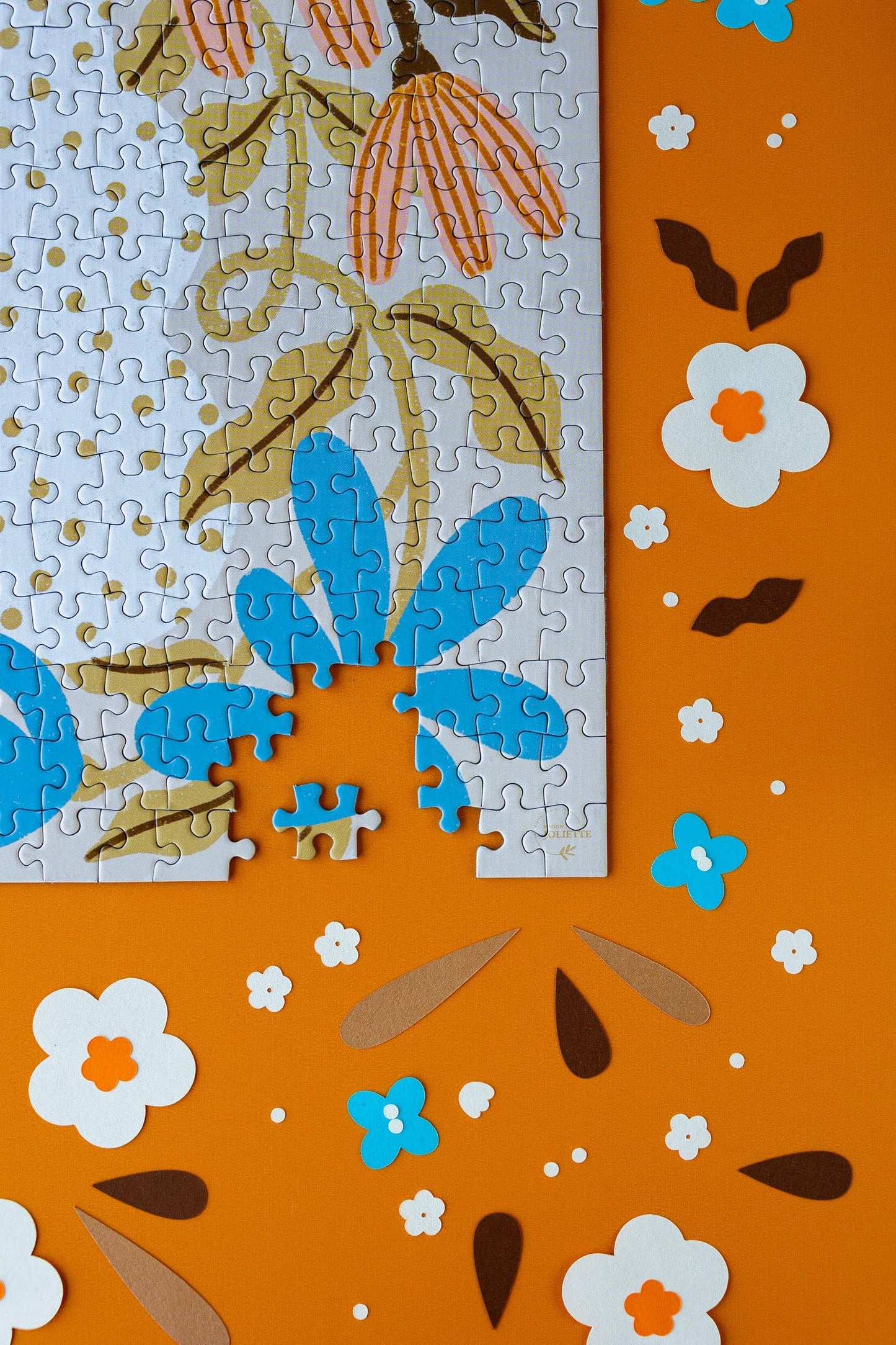 Myosotis- & Kapuzinerkresse-Puzzle mit 500 Teilen
