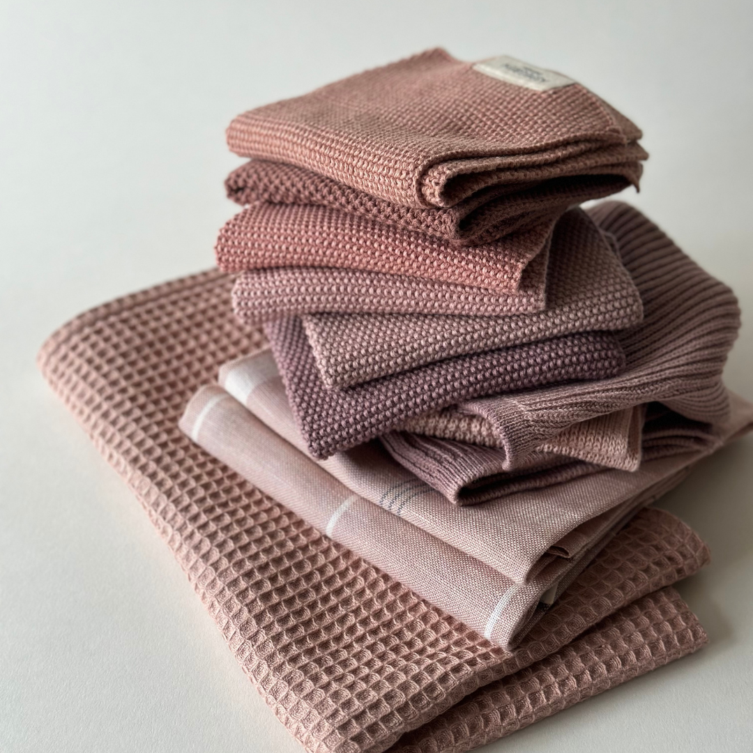 Spültücher aus Bio-Baumwolle – 2er-Set – Strickware – Rootbeer