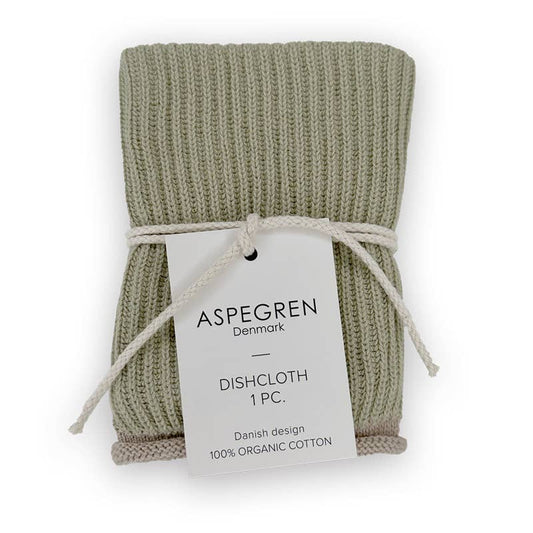 Spültuch aus Bio-Baumwolle – Gestrickt – Ripple Aloe