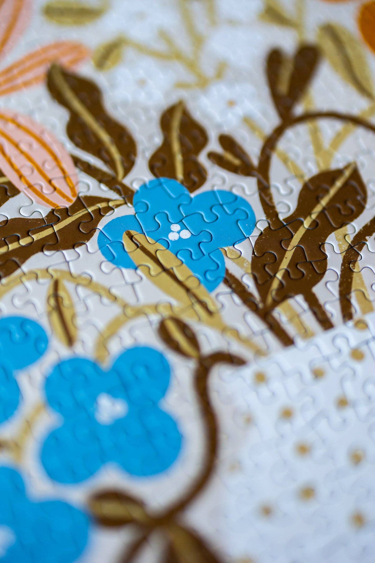 Myosotis- & Kapuzinerkresse-Puzzle mit 500 Teilen