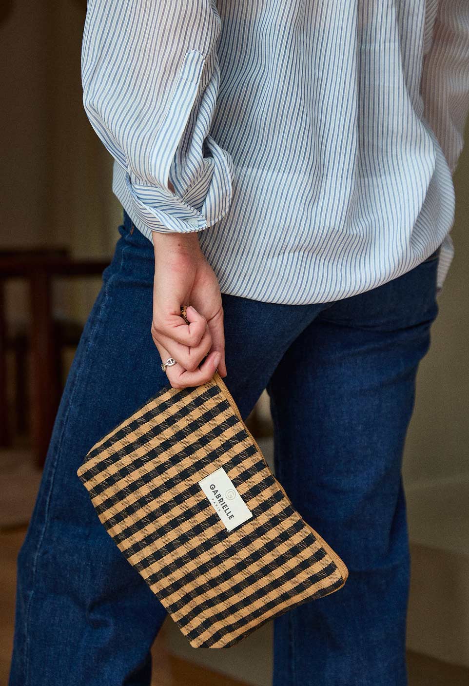 Vichy Café Kosmetik-Etui aus Baumwolle