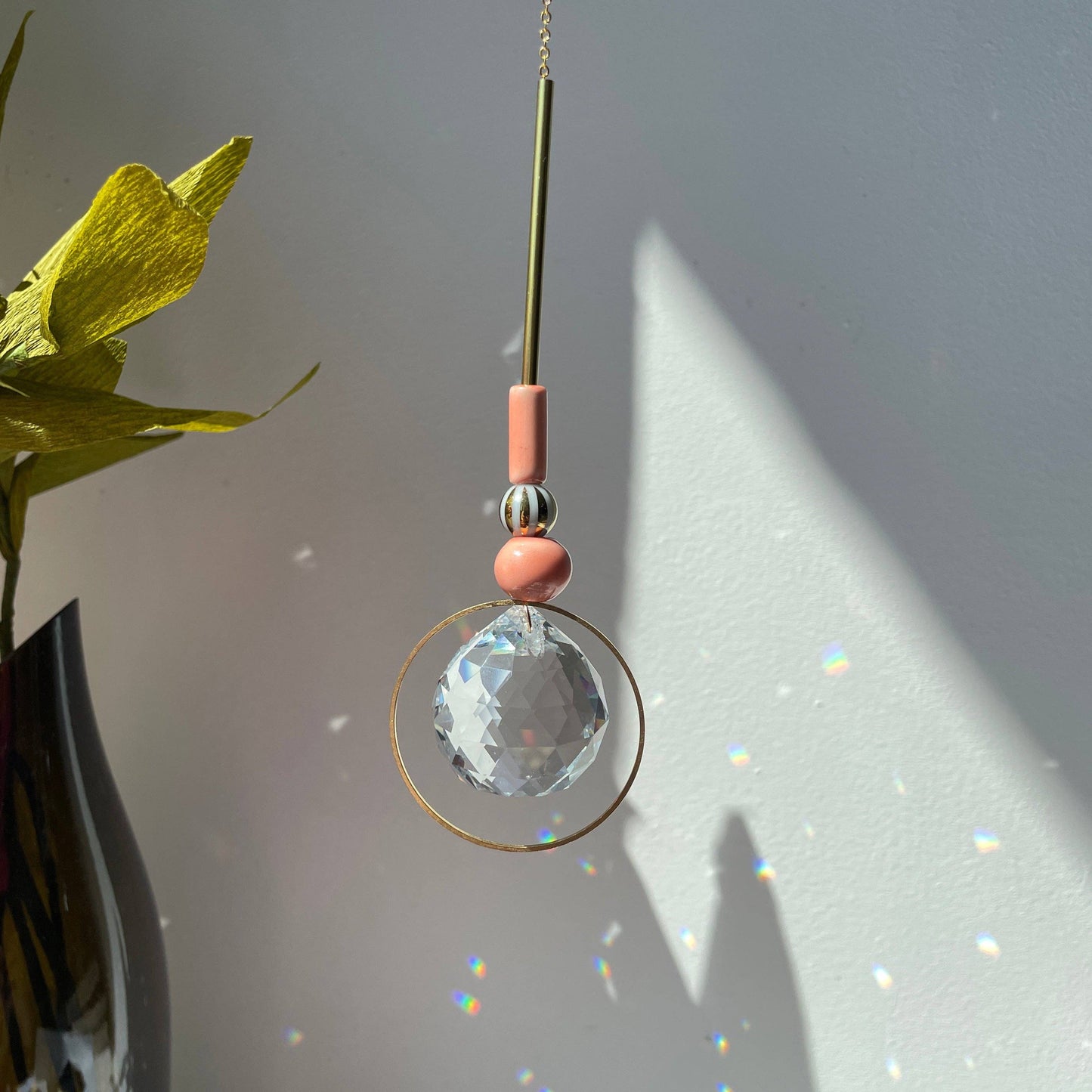 Suncatcher Zirkus Lachs / Lichtfänger / Fensterkristall  / Prisma