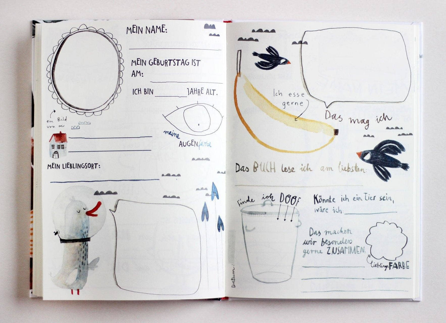 Freundebuch mit tollen Illustrationen