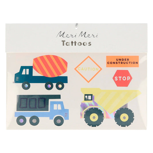Temporäre Tattoos Baustelle