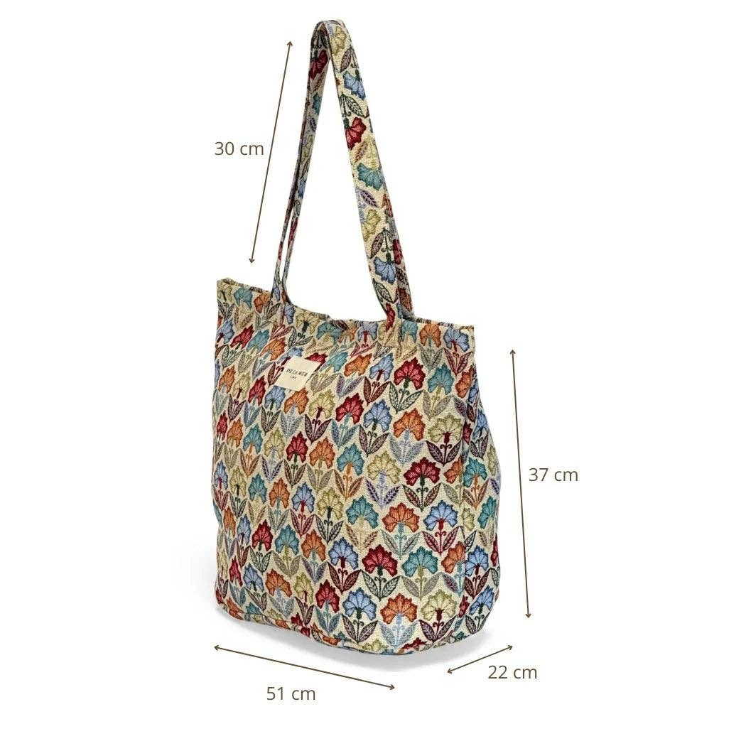 Große Shopper mit Reißverschluss FLORA