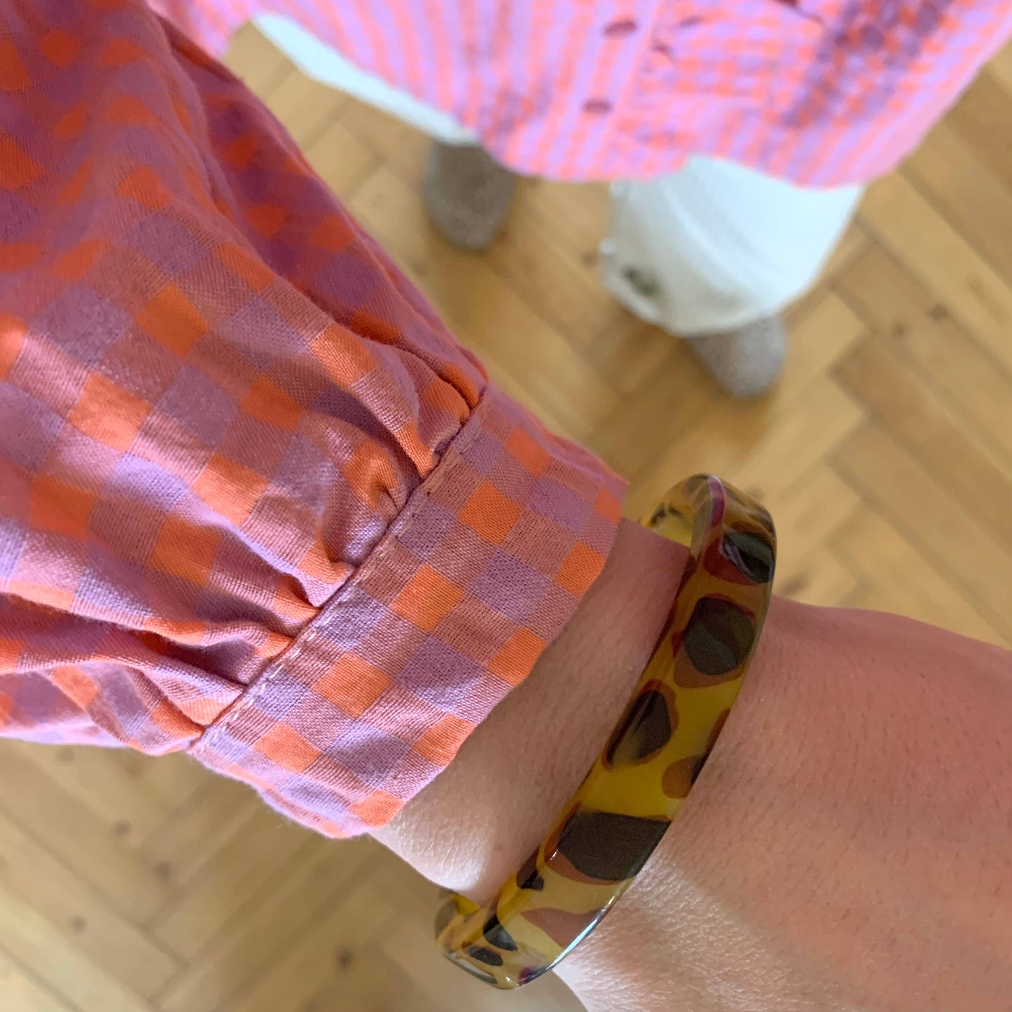 Leoparden-Armreif MM aus Zelluloseacetat