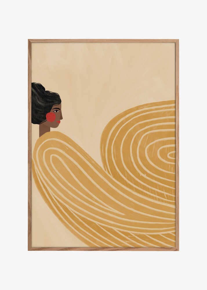 Die Frau mit den gelben Streifen Bild