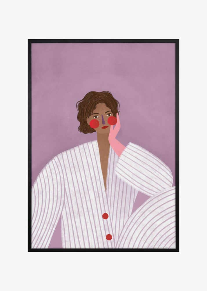 Die Frau mit dem rosa Handschuh Bild