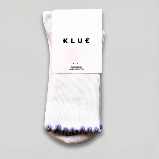 KLUE Bio-Baumwollsocken mit Rüschen | Flieder