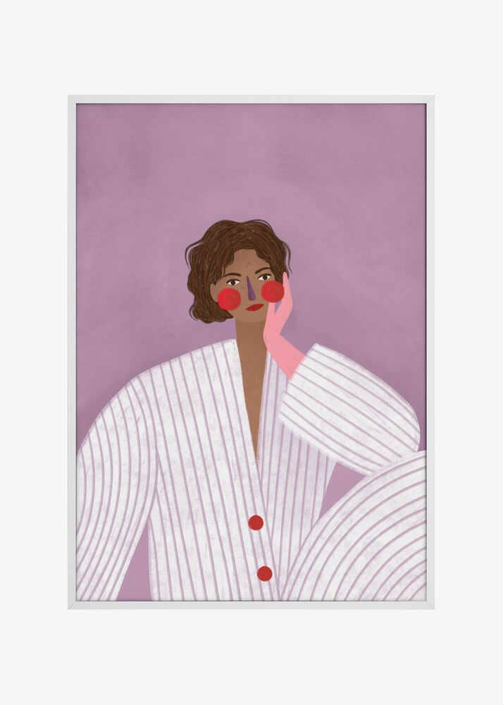 Die Frau mit dem rosa Handschuh Bild