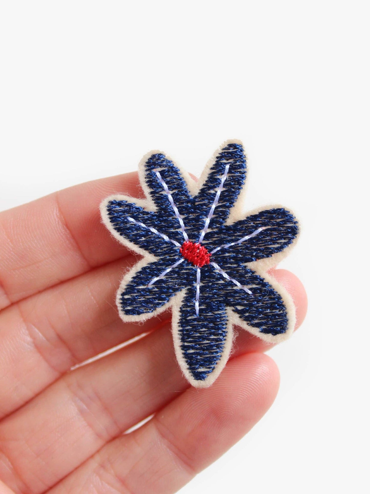 Aufnäher SET "kleine bunte Blumen" | Bügelflicken