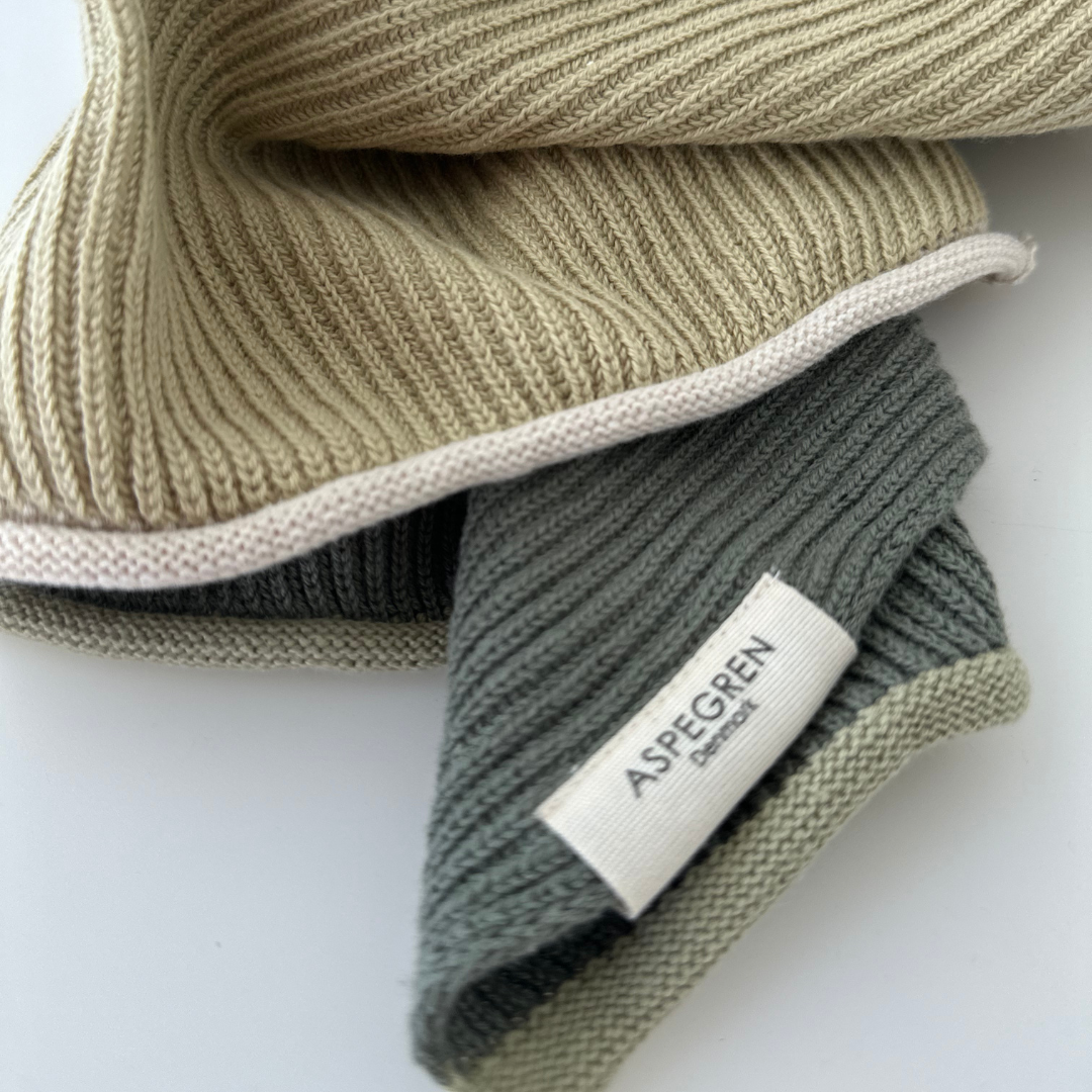 Spültuch aus 100 % Bio-Baumwolle – Strickmuster Ripple Pampas