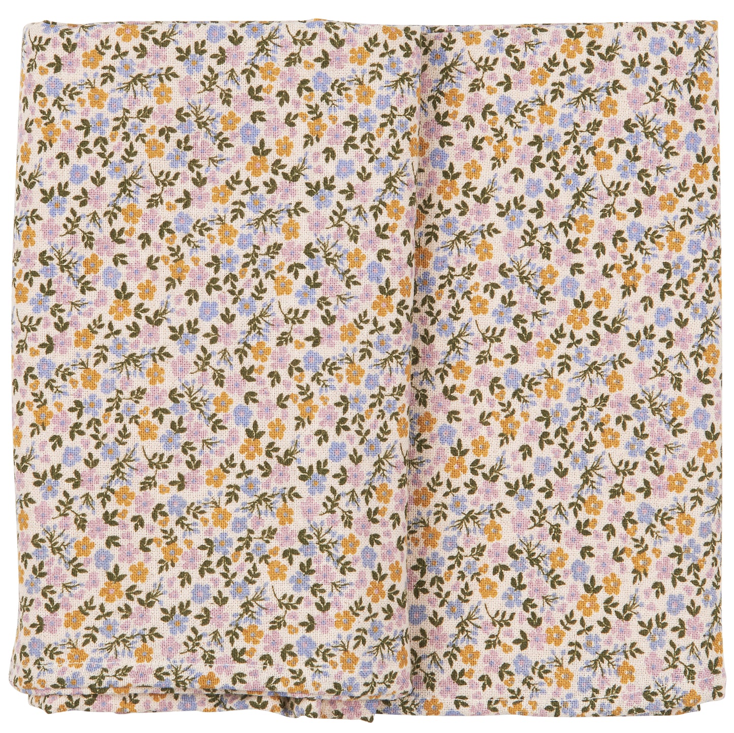 Tischdecke Line quadratisch m/multifarbigen kleinen Blumen