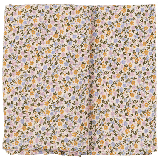 Tischdecke Line quadratisch m/multifarbigen kleinen Blumen