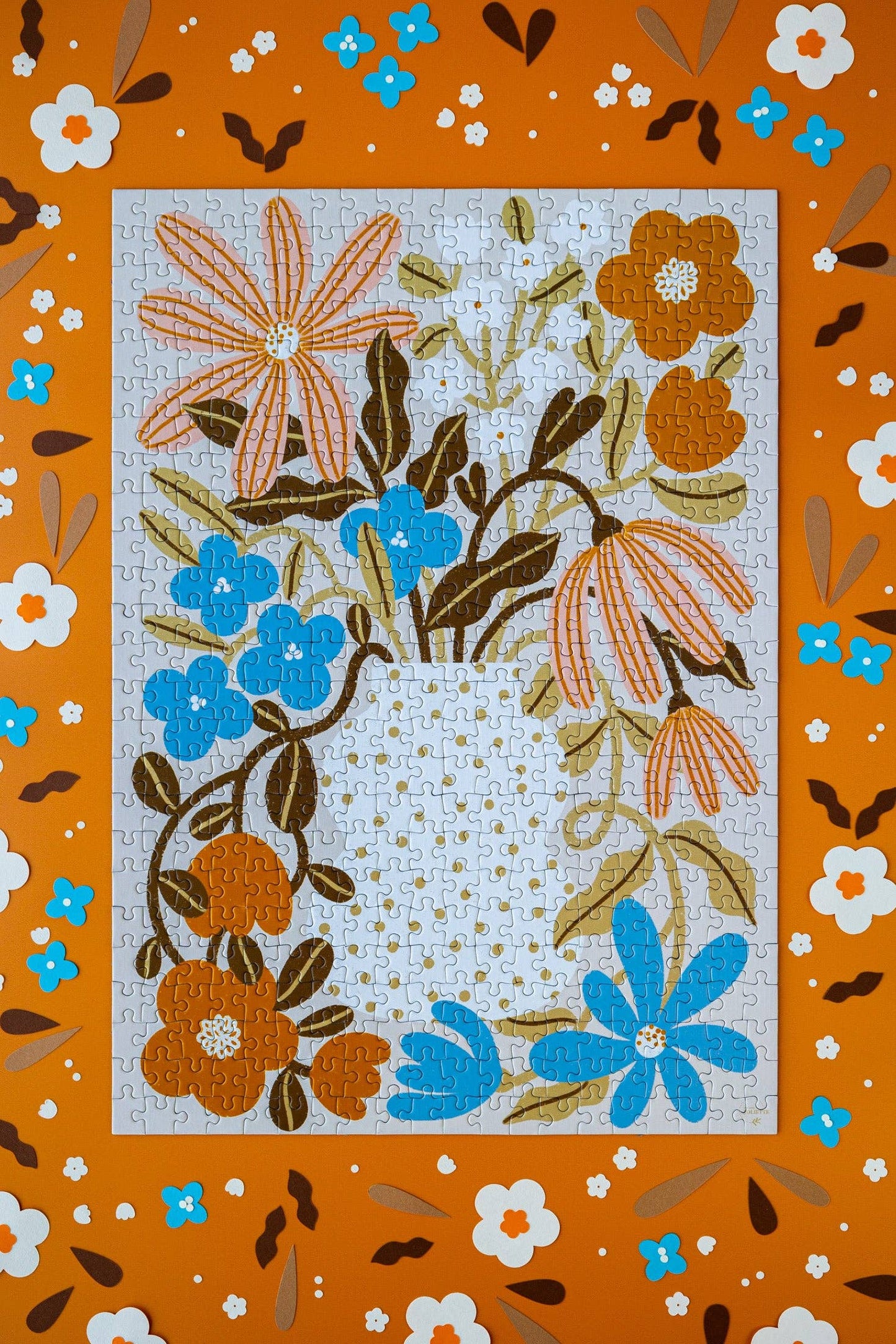 Myosotis- & Kapuzinerkresse-Puzzle mit 500 Teilen