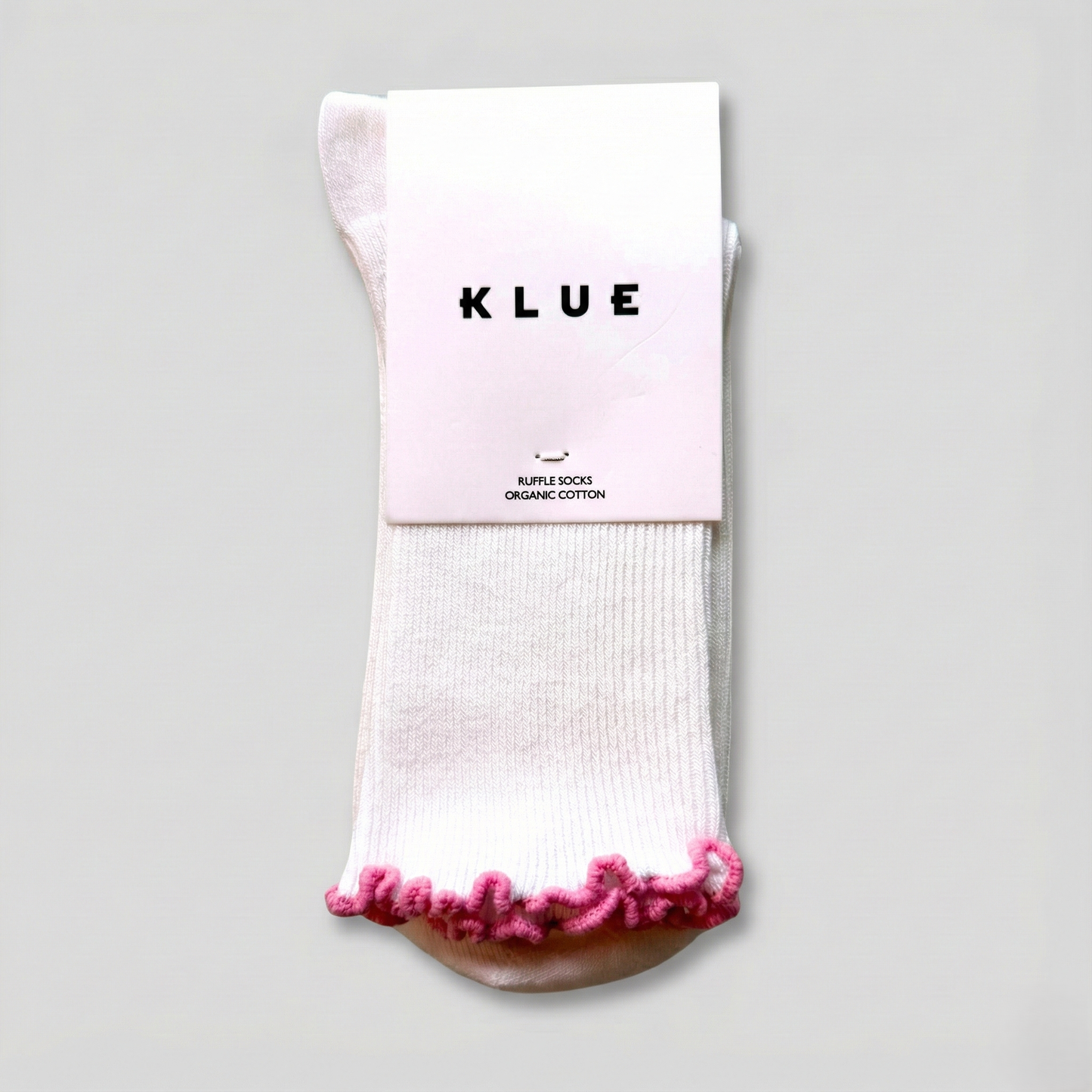 KLUE Bio-Baumwollsocken mit Rüschen | Rosa