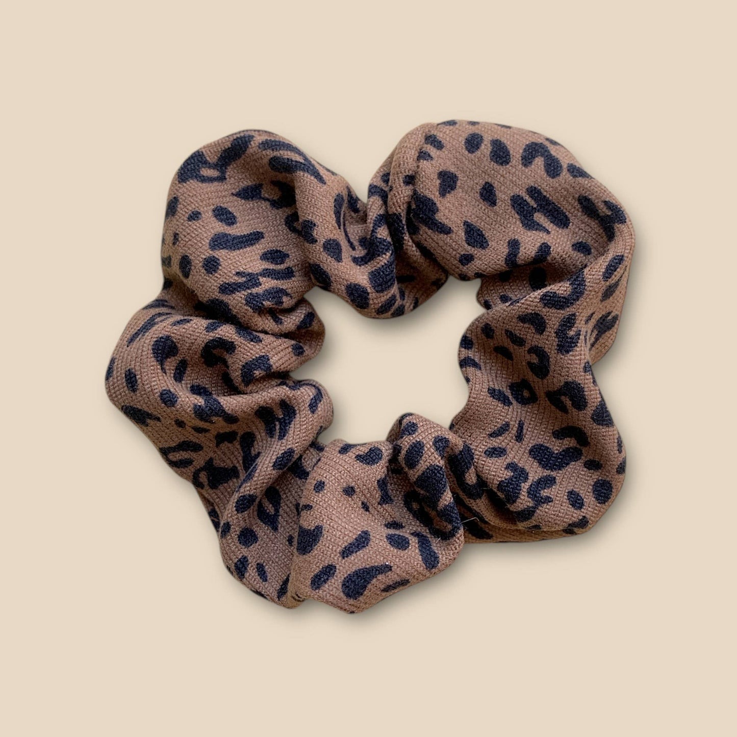 Haargummi mit Leopardenmuster – Braun