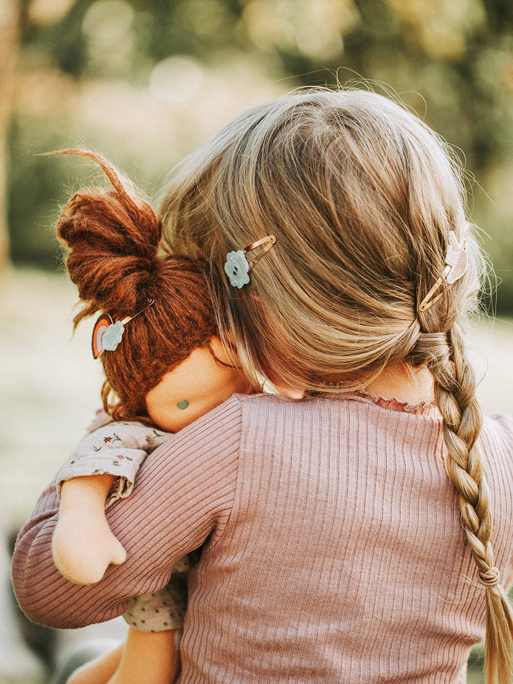 Haarspangen "Regenbogen Vogel"