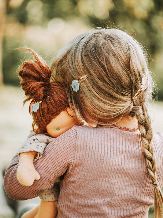 Haarspangen "Regenbogen Vogel"