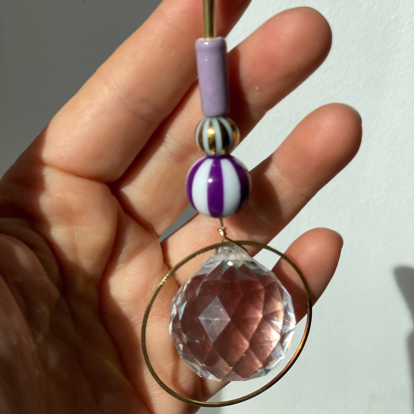 Suncatcher Zirkus Lila / Lichtfänger / Fensterkristall  / Prisma