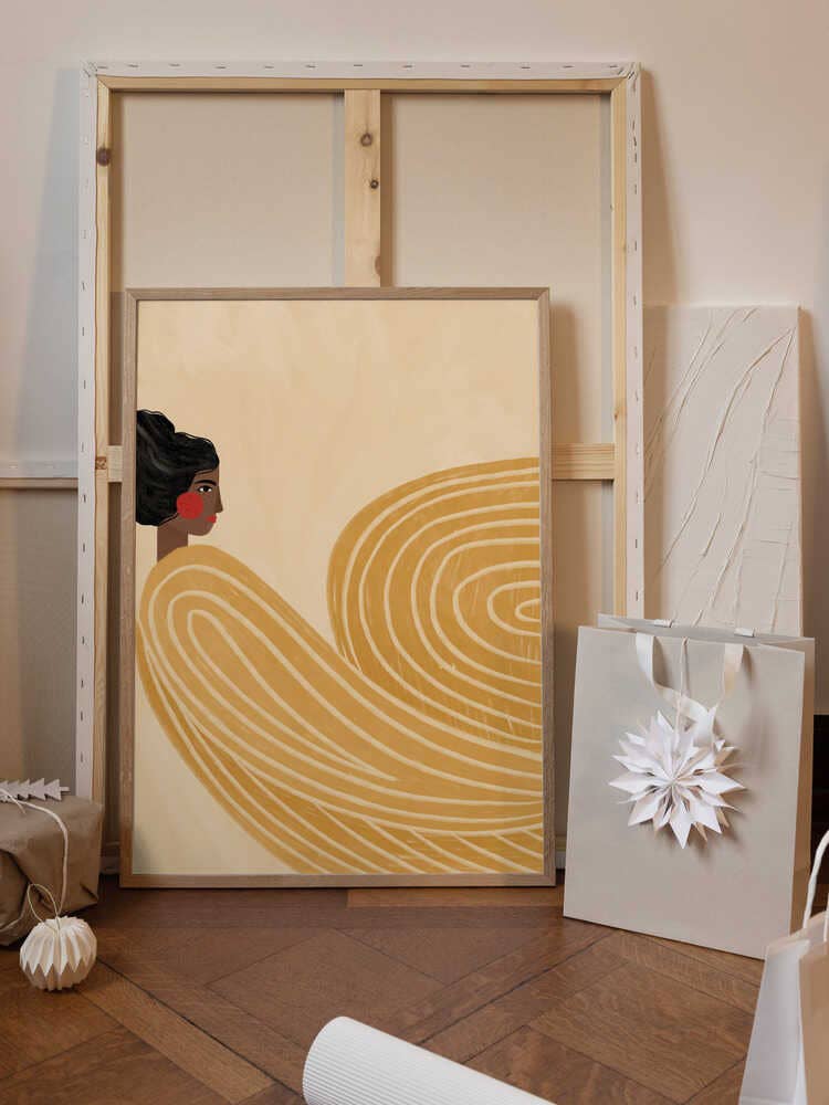 Die Frau mit den gelben Streifen Bild