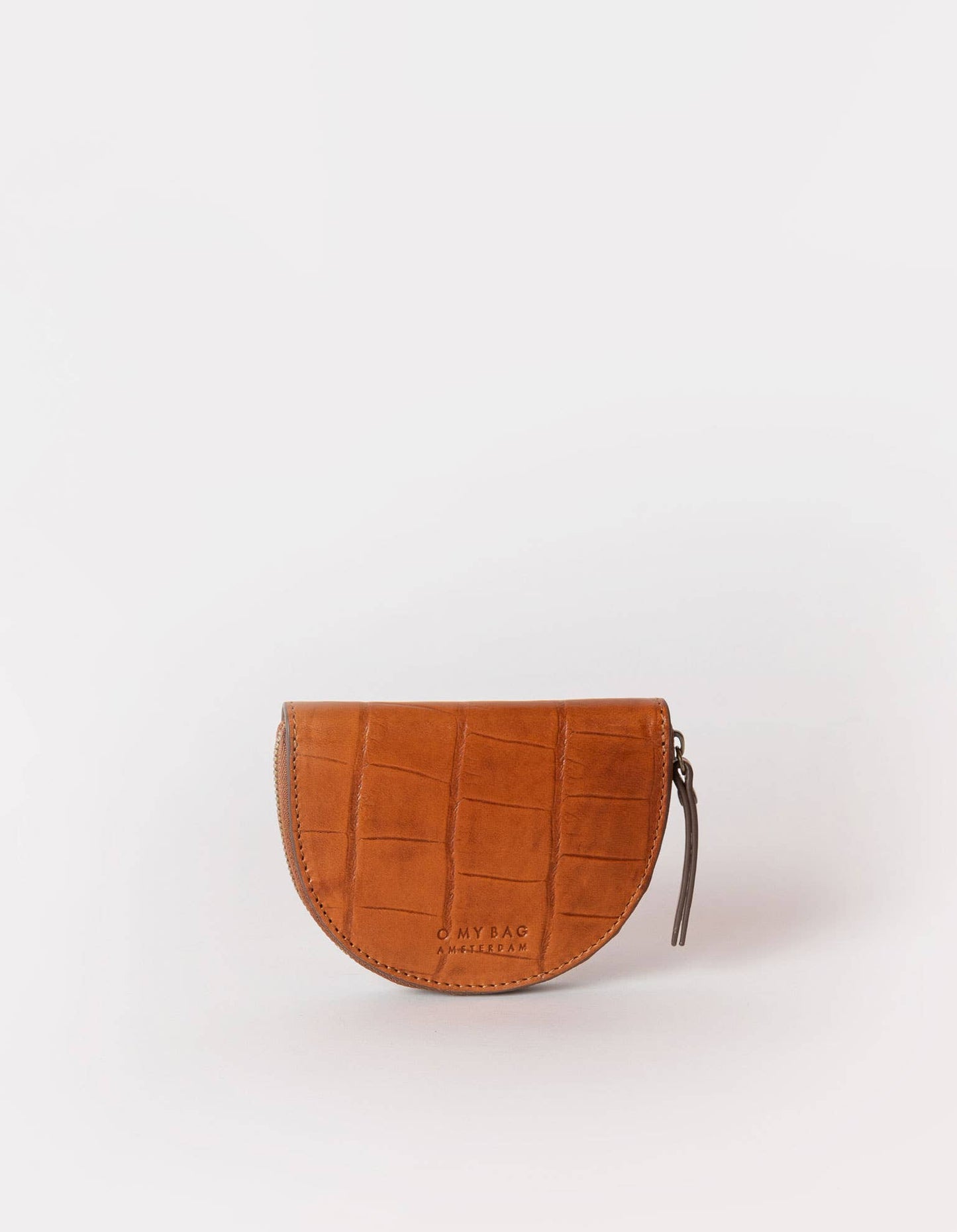 Ledertasche Laura - Cognac Croco Klassisches Leder