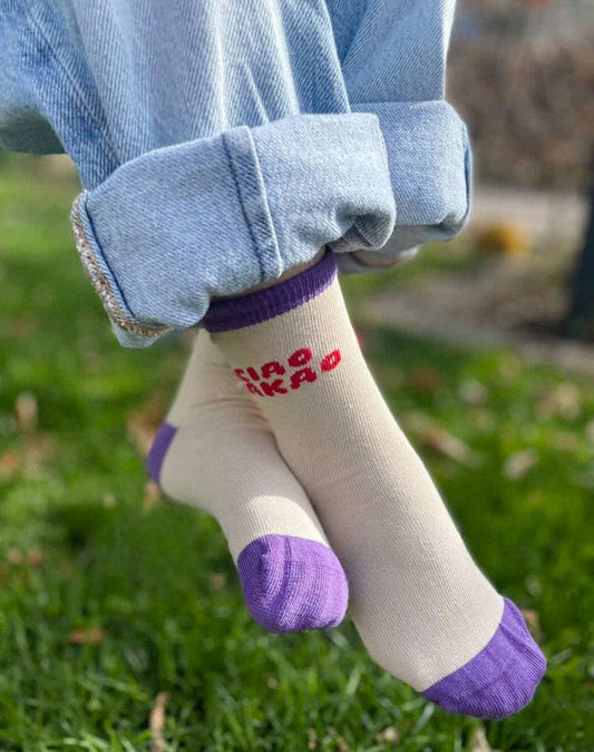 Ciao Kakao-Socken Lila